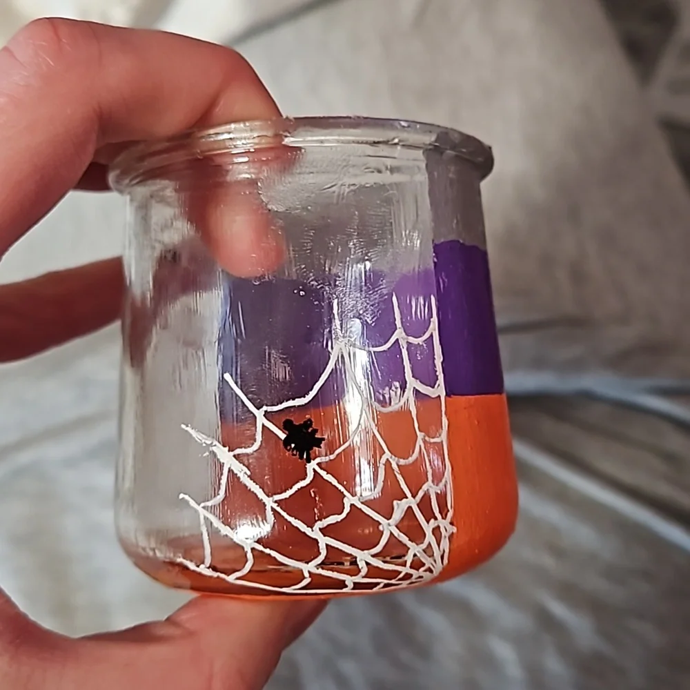 Ghost in an Upcycled Oui Jar - Picture 6 of 7
